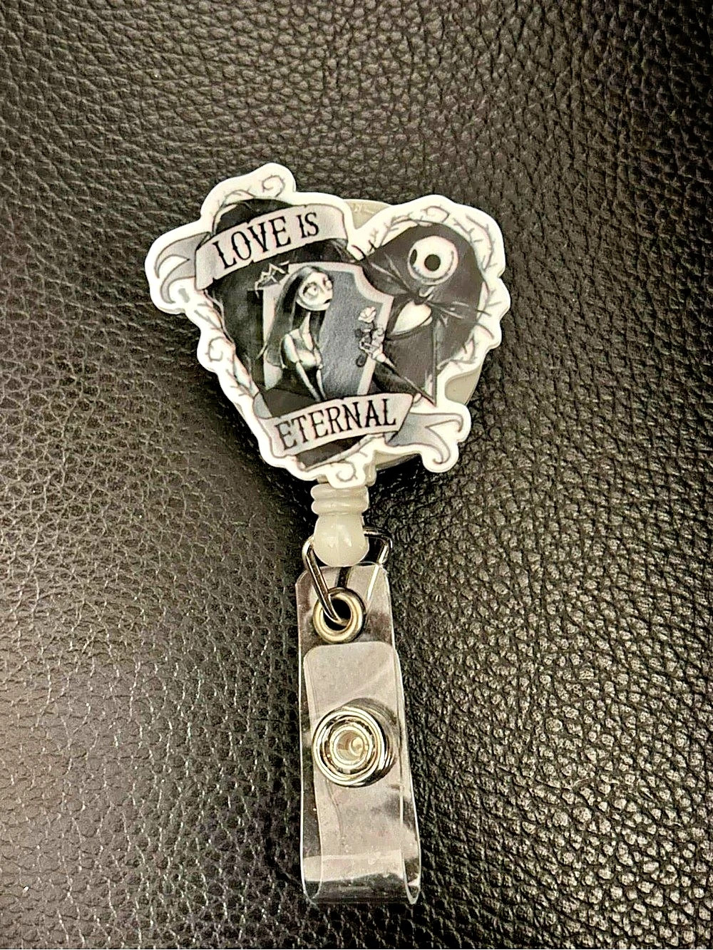 Love Is Eternal Jack & Sally ID Badge Holder